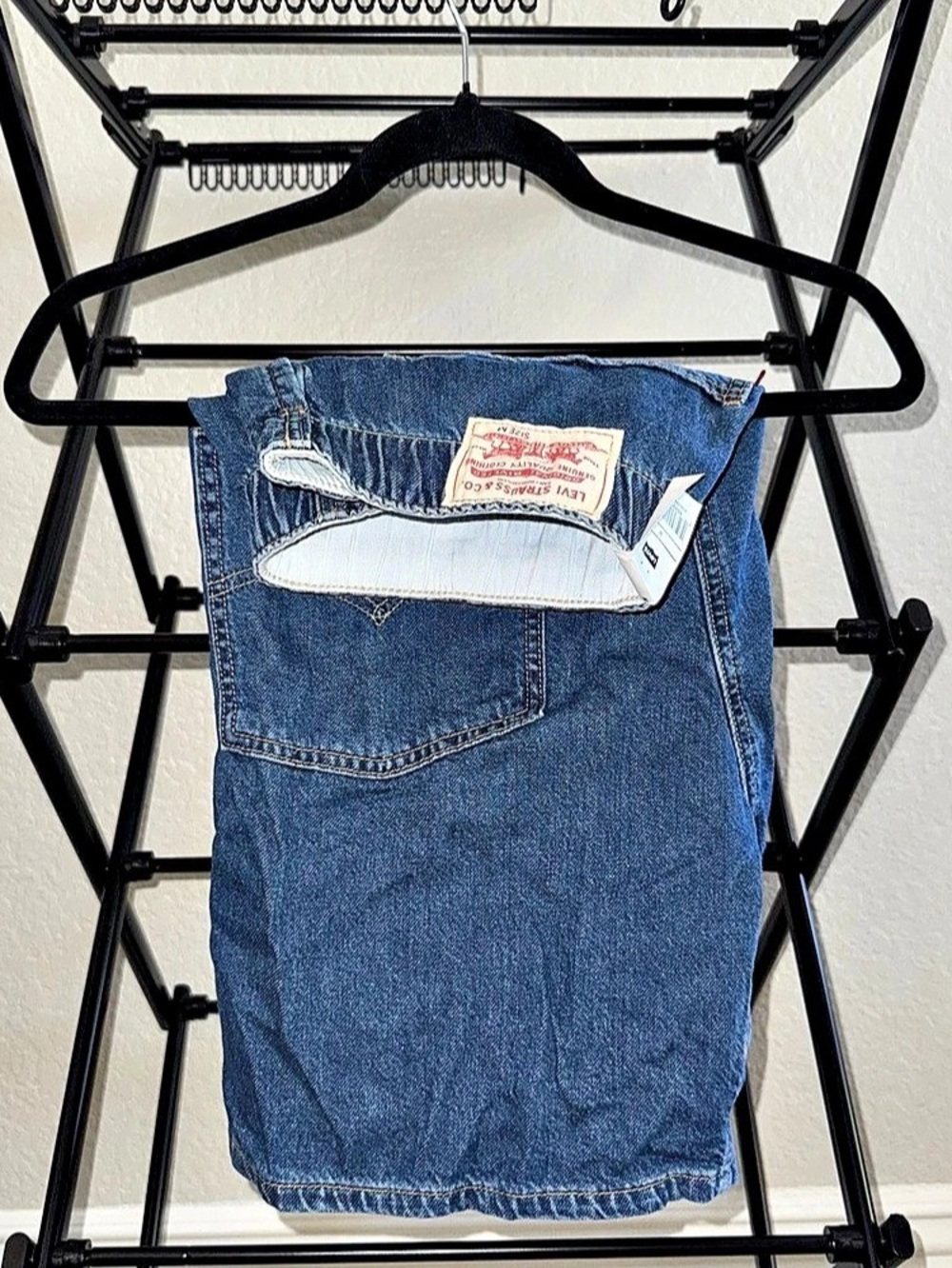 NWT Levi's Performance Chill Tech Denim Boxer Shorts Mens Medium Blue